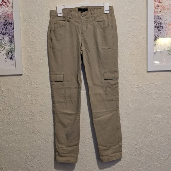 BANANA REPUBLIC Martin Fit Khaki Cargo Pants Gorpcore Casual Bottoms Size 0 - Picture 3 of 16